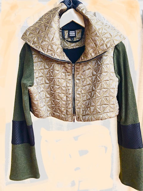 Metropolitan Compact jkt I Olive Boston Jacquard