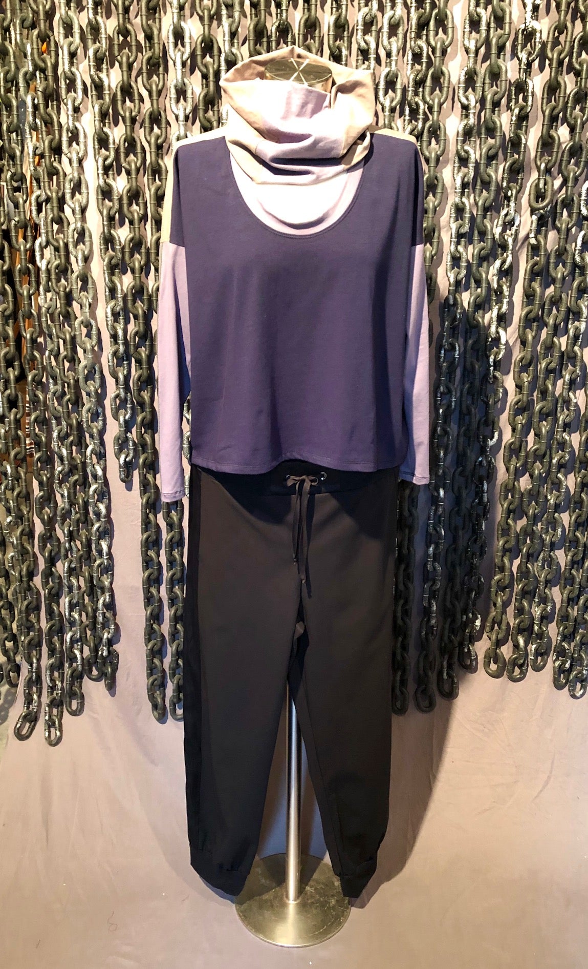 Neck Bandeau - Sand / Grey lavender