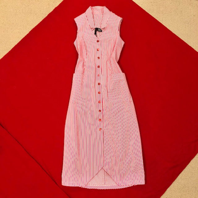 Black Lamb Dress I Candy Stripe