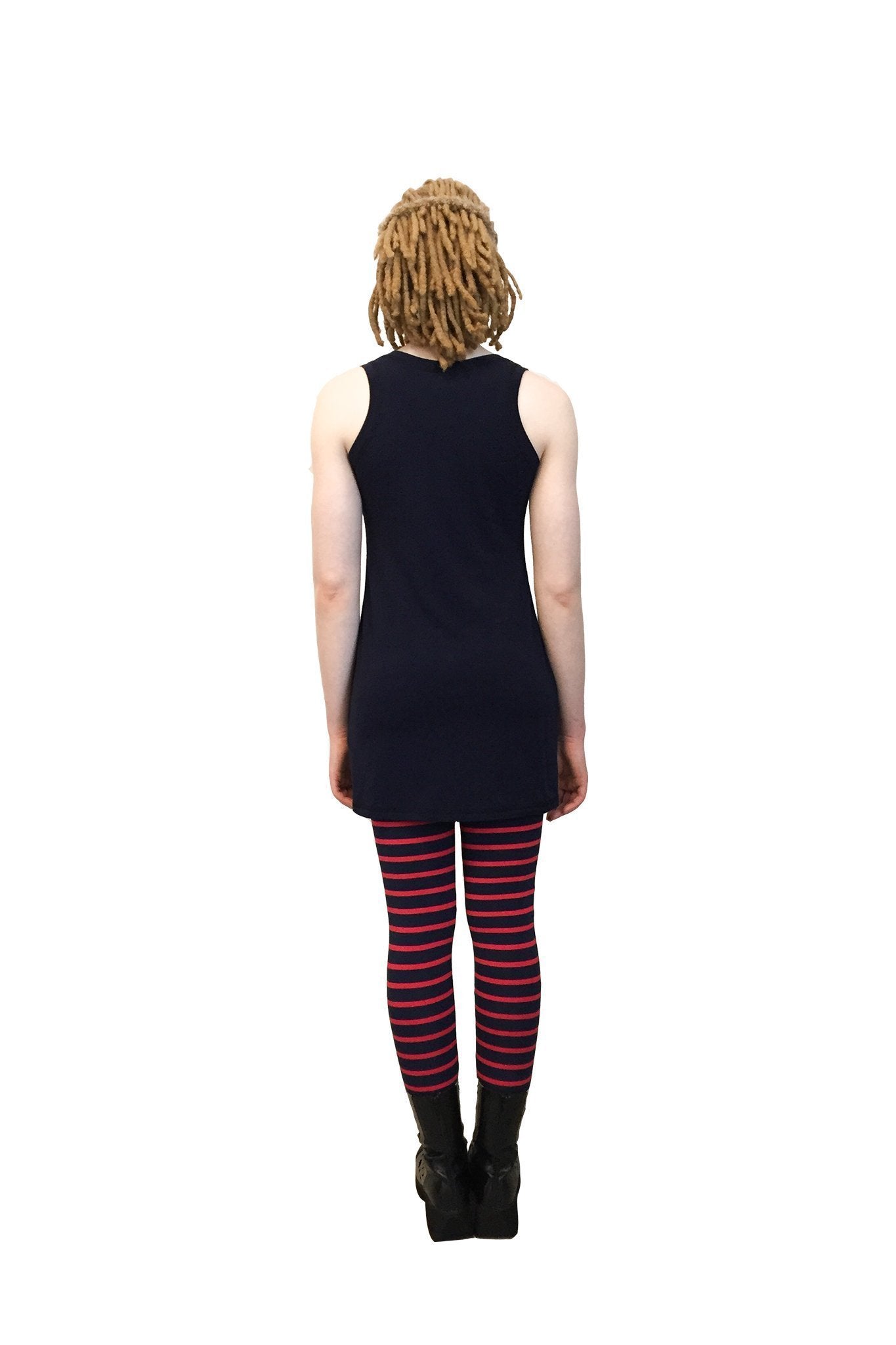Razor Sharp Tank Top/Dress SH I  Black Organic Cotton-Lycra
