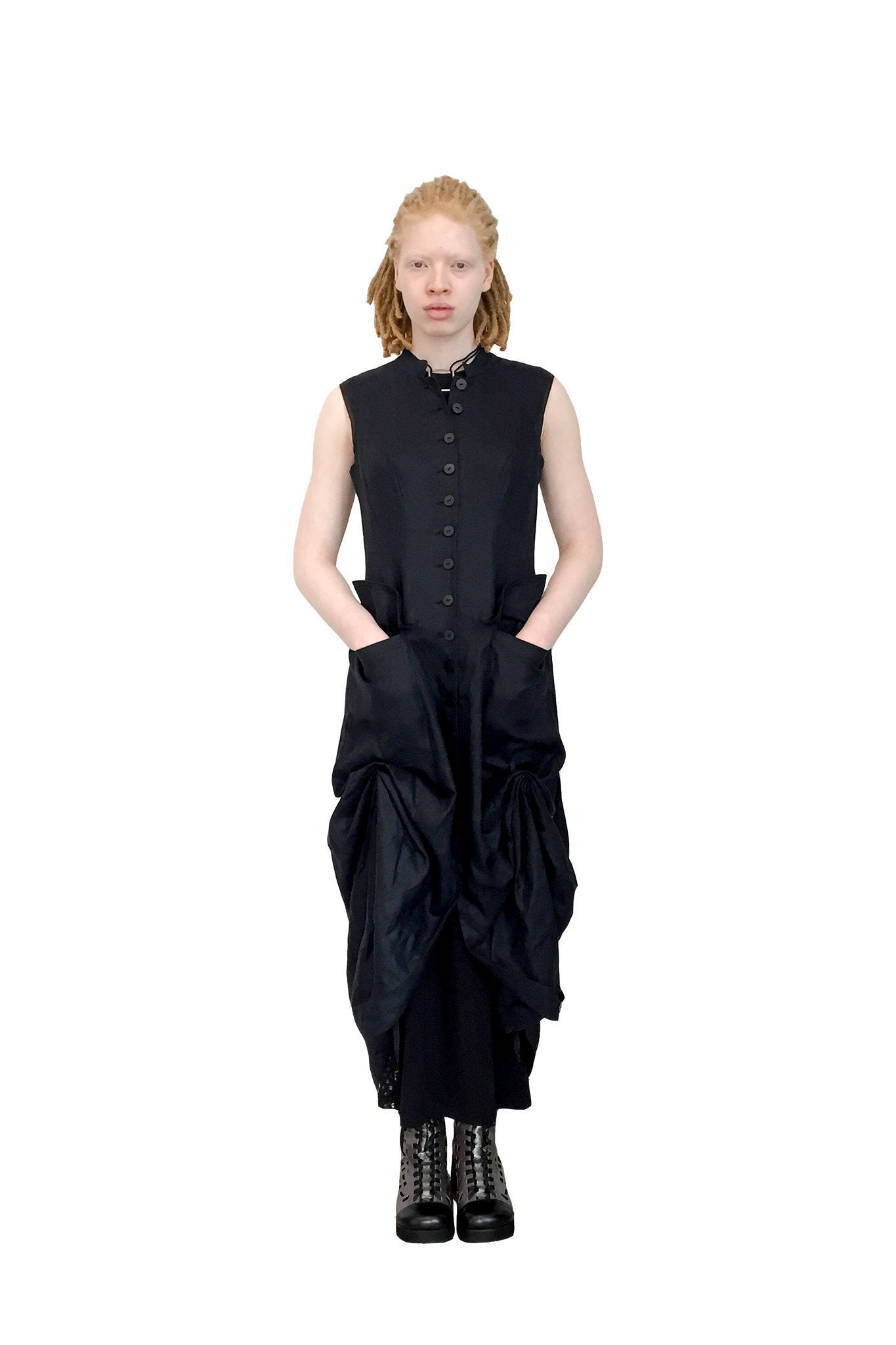 Black Widow Dress I Black Belvedere Cotton