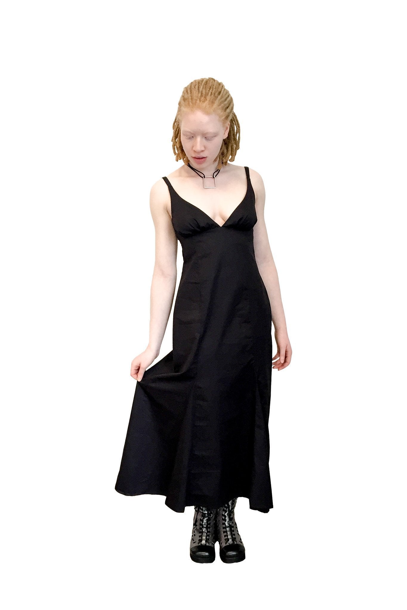 Sweet Pea Dress I Black Cotton