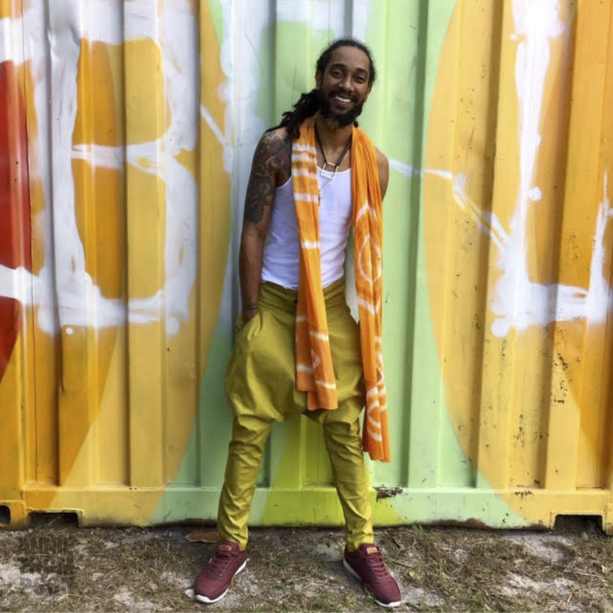 Jump Around Pant I Chartreuse Cotton Lycra