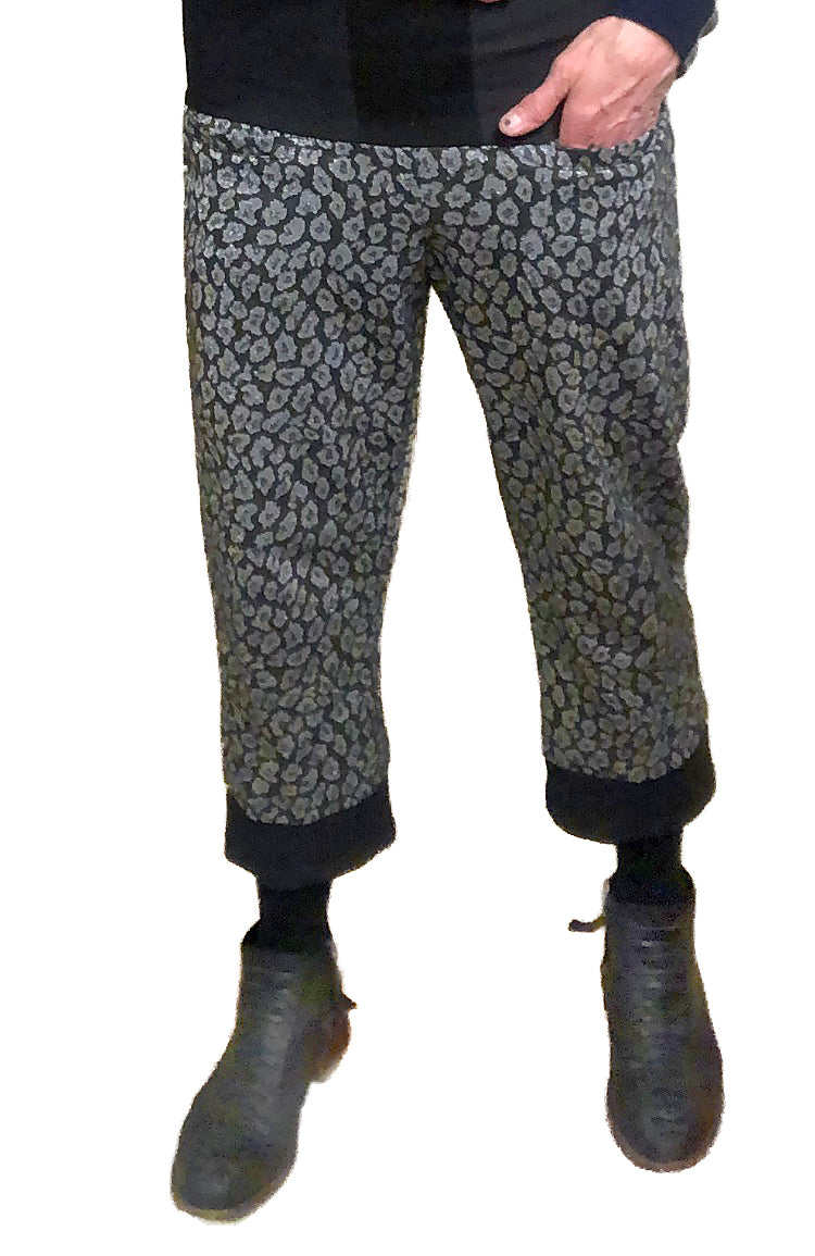 No Joe - knit pant - leopard metallic