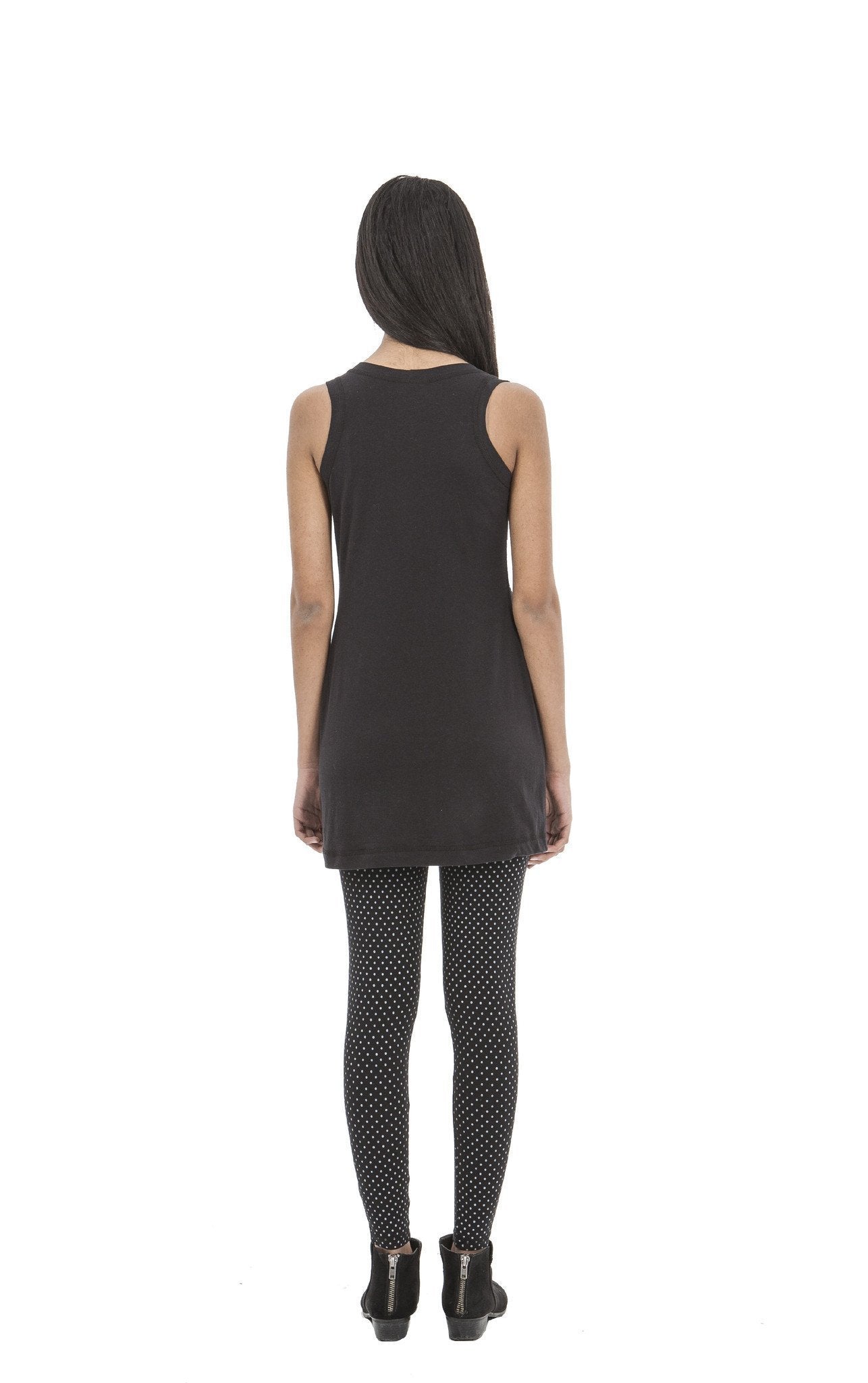Razor Sharp Tank Top/Dress SH I  Black Organic Cotton-Lycra