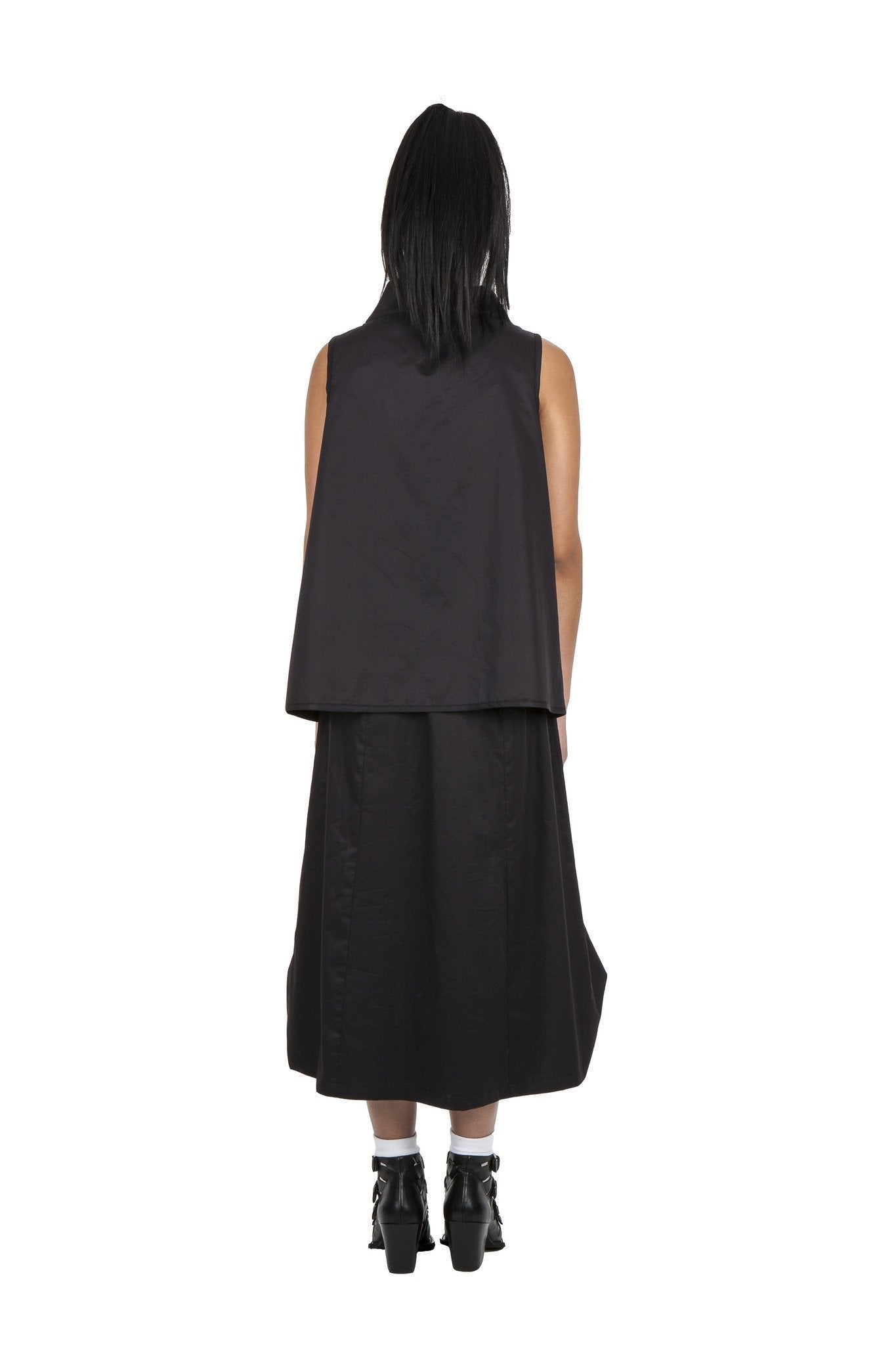 Berlin Vest  I  Black Belvedere cotton