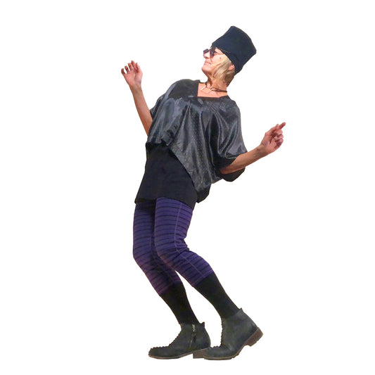 Comet Crop Top I Charcoal Dot