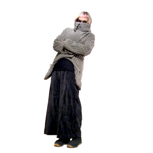 Swag Low-Waisted Pant I Black Cotton Velvet