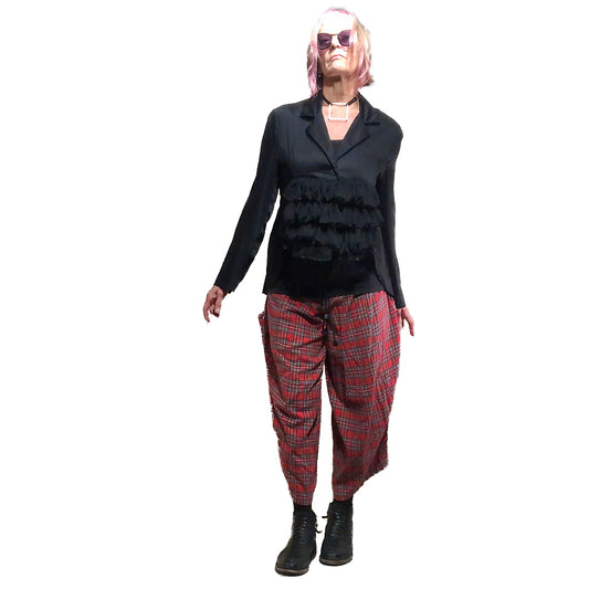 Saturn Pant I Red Plaid
