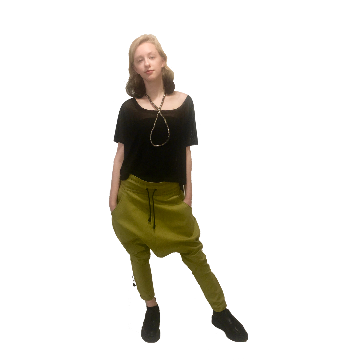 Jump Around Pant I Chartreuse Cotton Lycra